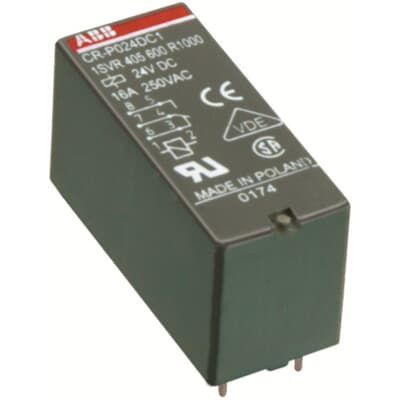 ABB Реле CR-P024AC2G 24B AC 2ПК (8A), позолоченные контакты