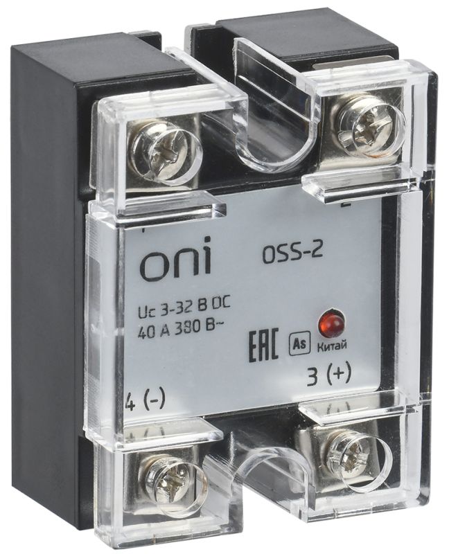 IEK ONI Реле твердотельное OSS-2 25А 380В AC 3-32В DC