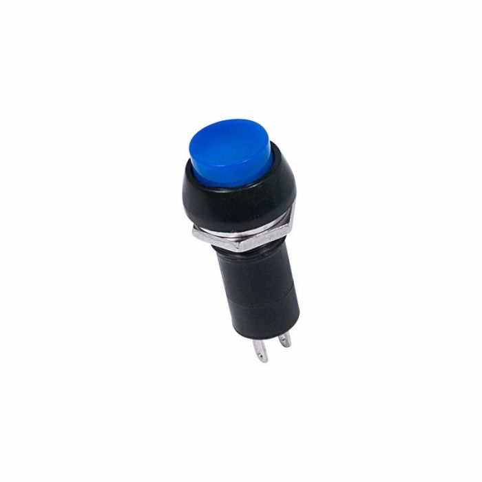 REXANT Выключатель-кнопка 250V 1А (2с) ON-OFF синяя
