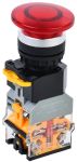 IEK Кнопка D8-11MD 'Грибок' d=22мм 1з+1р с подсветкой красная