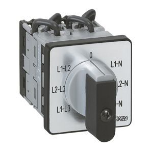 Legrand Переключатель электроизмерительных приборов для вольтметра PR 12 6 контактов без нейтрали крепление на дверце