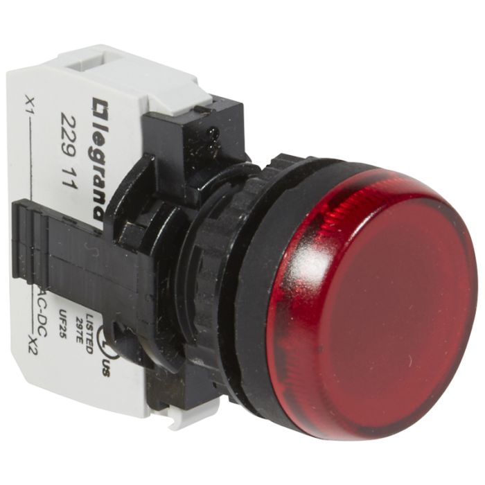 Legrand Osmoz Лампа-индикатор в сборе с подсветкой красный 130 B~