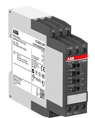 ABB CT-MVS.22S Реле времени многофункц., 24-240В АС, 24- 48В DC, 0,05..300ч, 2ПК, винтовые клеммы