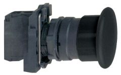 SE XB5 Кнопка с возвратом чёрная 22мм