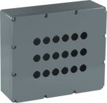 ABB ABB Корпус кнопочного поста 080SP18SF на 18 элементов металлический, без отверстия для кабельного ввода, без отверстий для светосигнальной аппарат