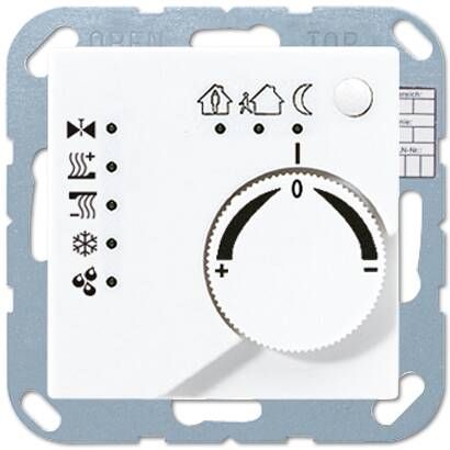JUNG KNX Белый Регулятор климата с ручкой для установки температуры