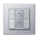 SE Merten KNX SM Алюминий Сенсор 2-кнопочный Plus