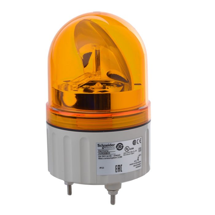 SE Лампа маячок вращающийся оранжевая 24В AC/DC 84мм