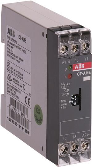 ABB CT-AHE Реле времени (задержка на выкл) 220-240V AC 0,1-10сек.