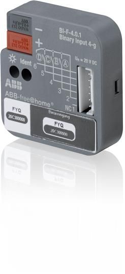 ABB BI-F-4.0.1 Вход бинарный free@home, 4-канальный, дискретный вход, скрытый монтаж