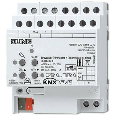 JUNG KNX Светорегулятор 1-канальный 500W