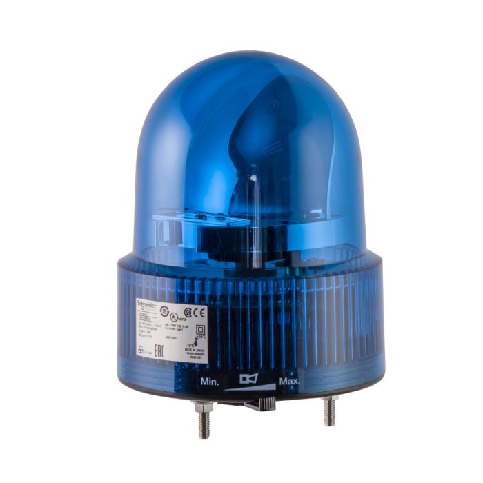 SE Лампа маячок вращающийся синяя 24В AC/DC 120мм XVR12B06