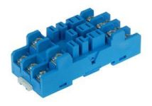 Finder Розетка с винтовыми клеммами (под шайбу) для реле 62.31, 62.32, 62.33; в комплекте металлическая клипса 092.53; версия: синий цвет