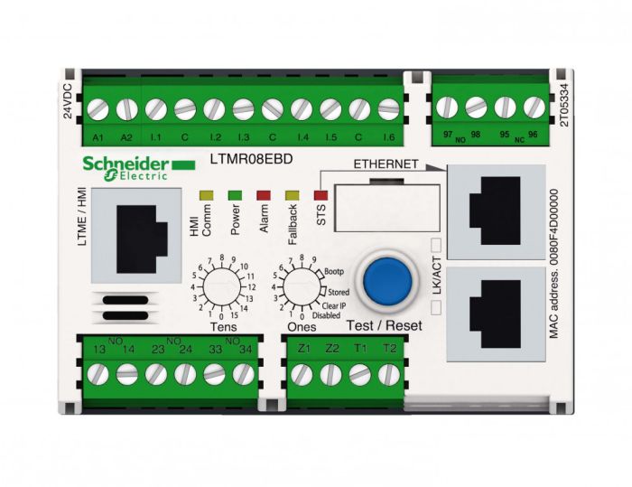 SE TeSys T Реле Ethernet TCP/IP 0.4-8A 24VDC