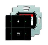 ABB 6126/01-81-500 Сенсор 2-клавишный с коплером в комплекте, антрацит ABB 6126/01-81-500 Сенсор 2-клавишный с коплером в комплекте, антрацит