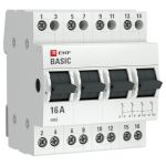 EKF Basic Трехпозиционный переключатель 4P 16А EKF Basic Трехпозиционный переключатель 4P 16А
