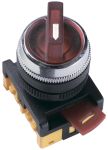 IEK Переключатель АNСLR-22-3 на 3 фикс.полож.красный неон/240В I-O 1з+1р
