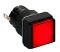 SE Лампа сигнальная, квадратная, 16мм, красная, 12 В