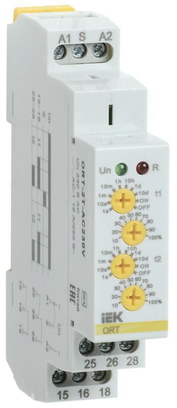 IEK ONI Реле времени ORT 2 контактаакта 2 уст 230 В AC