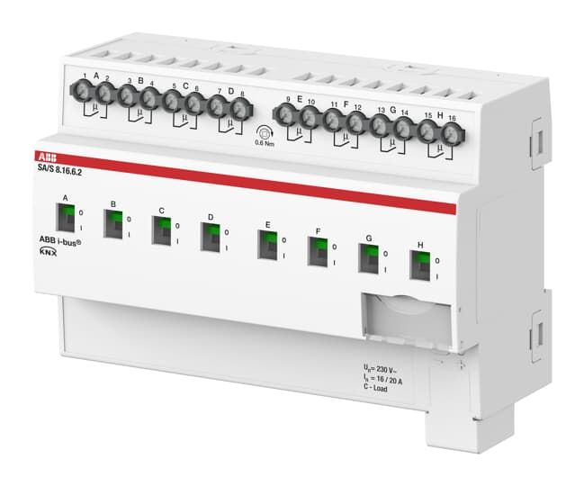 ABB SA/S8.16.6.2 Релейный активатор,8-кан,16A,C-нагрз,Energy Function,MDRC