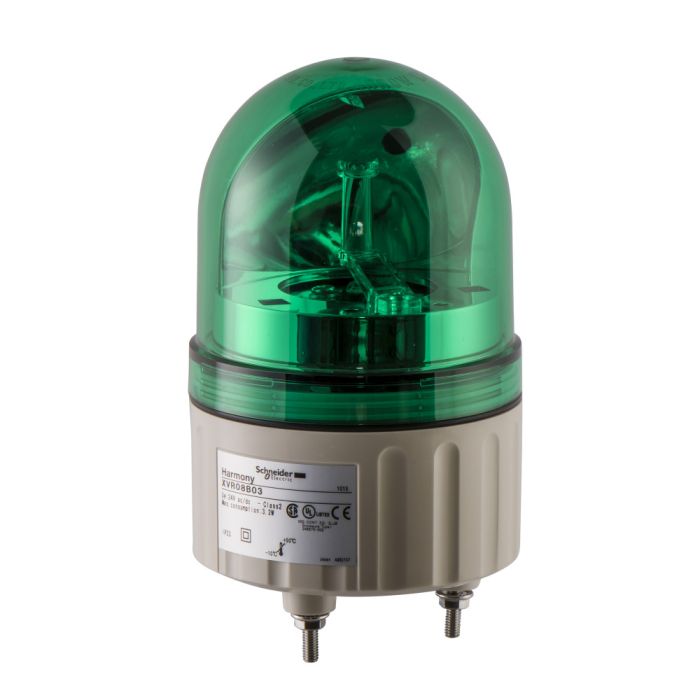 SE Лампа маячок вращающийся зеленая 24В AC/DC 84мм