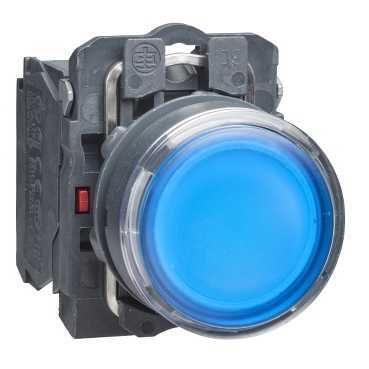 SE XB5 Кнопка с возвратом синяя с подсветкой 230-240В