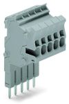 Wago Модульная вилка TOPJOB®s модульный гнездо для контакта перемычки, серые 2001-555