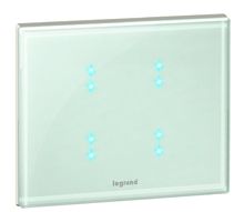 Legrand MyHome SCS Смальта Белая глина Многофункциональное сенсорное управляющее устройство