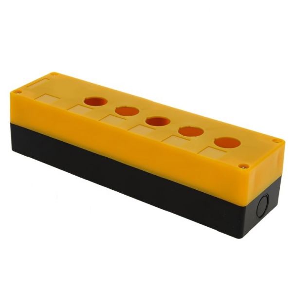 EKF PROxima Корпус КП105 пластиковый 5 кнопок желтый