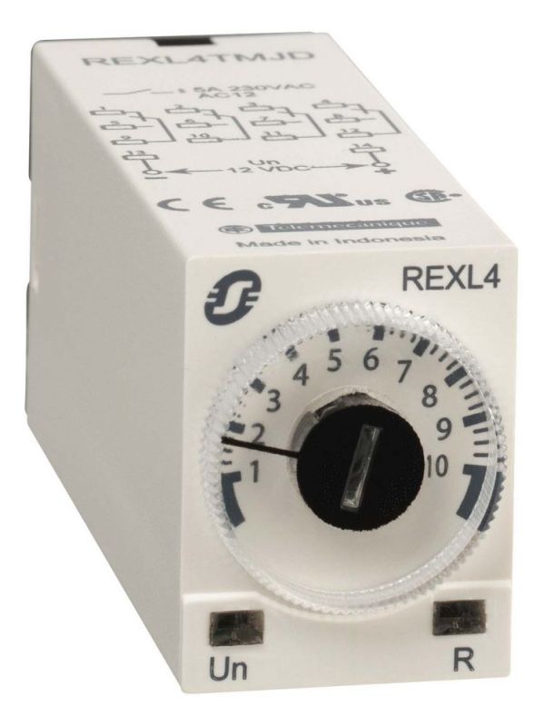 SE Реле-таймер съемное AC 24В, 4 CO, 5А