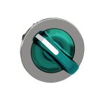 SE ГОЛОВКА ПЕРЕКЛЮЧАТЕЛЯ 2 ПОЗИЦИИ С ПОДСВЕТКОЙ ЗЕЛЕНАЯ ЗАПОДЛИЦО МЕТАЛЛ