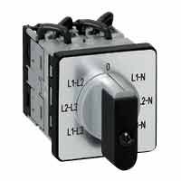 Legrand Переключатель электроизмерительных приборов - для вольтметра - PR 12 - 4 контакта - с нейтралью - крепление на дверце