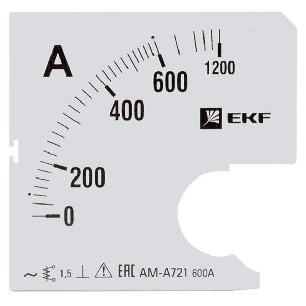 EKF PROxima Шкала сменная для A721 600/5А-1,5