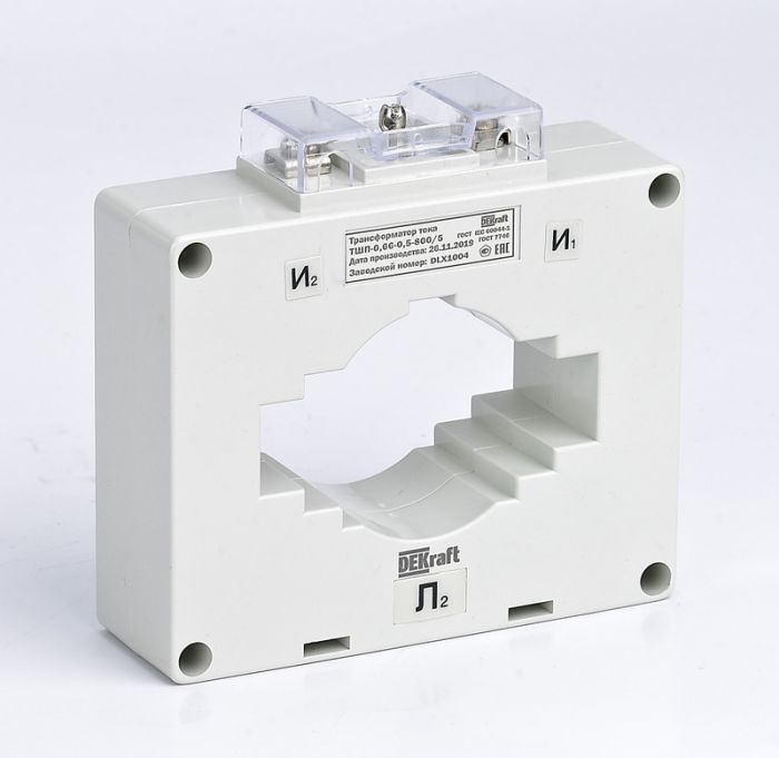 DEKraft Трансформатор тока ТШП-0,66 0,5S 800/5 10ВА, диаметр 100мм
