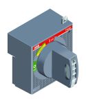 ABB Tmax Рукоятка поворотная на выключатель RHD T1-T2-T3 STAND. DIRECT
