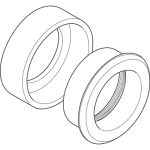 ABB KA1-8073 Адаптер метал. для монтажа заподлицо