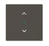 ABB Basic 55 Шато (чёрн) Клавиша одинарная free@home, жалюзи ABB Basic 55 Шато (чёрн) Клавиша одинарная free@home, жалюзи