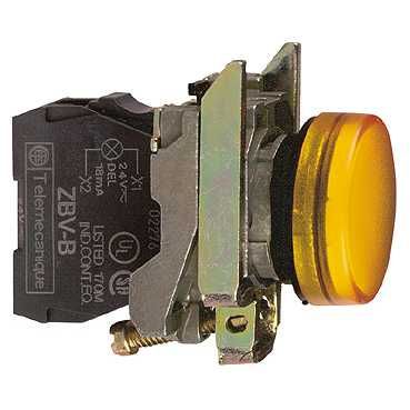 SE XB4 Лампа сигнальная 22мм 24В желтая ATEX