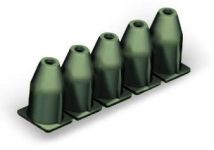 Wago стопор изоляции 0.75 - 1 мм? 5 штук / полоса, темно-серые 769-472