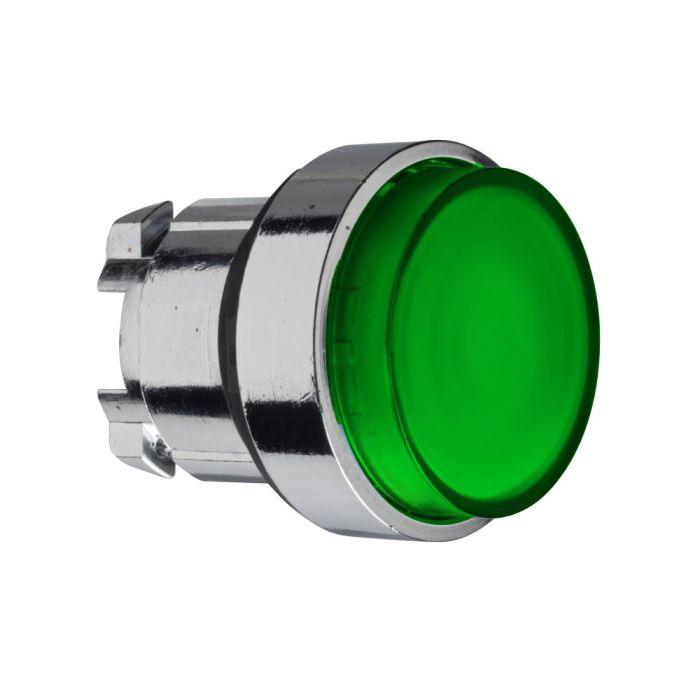 SE XB4 Головка кнопки 22мм зеленая с подсветкой ZB4BH33