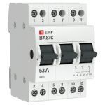 EKF Basic Трехпозиционный переключатель 3P 63А EKF Basic Трехпозиционный переключатель 3P 63А