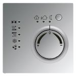 JUNG KNX-регулятор с шинным сопряжением и ручкой для установки температуры полированный хром