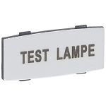 Legrand Osmoz вставк. узкая алюм. ''TEST LAMPE' надпись