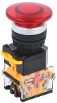 IEK Кнопка D8-11M 'Грибок' d=22мм 1з+1р красная