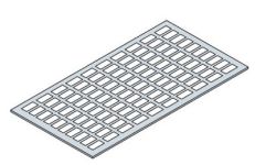 ABB Держатель для этикеток Ш=36мод.(упак=20шт)