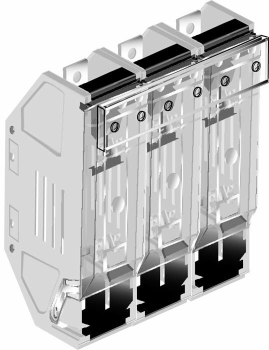 ABB OFAX-4A-S33 Держатель предохранителей, общая крышка 3P 1250A IP 20