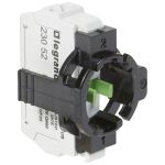 Legrand Osmoz Комплектующий блок для кнопок без подсветки - пружин. клеммы - Н.О. + 1-постовой монт. адаптер