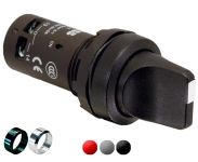 ABB Переключатель C3SS7-30R-20 3-х позиционный красный 2НО с фиксацией в правом положении