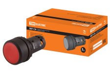 TDM Кнопка SB7-CA45 d22мм 1з+1р красная