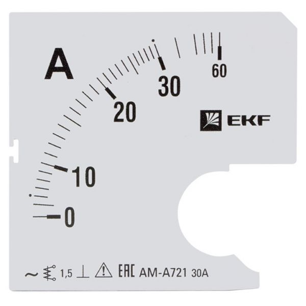 EKF PROxima Шкала сменная для A721 30/5А-1,5